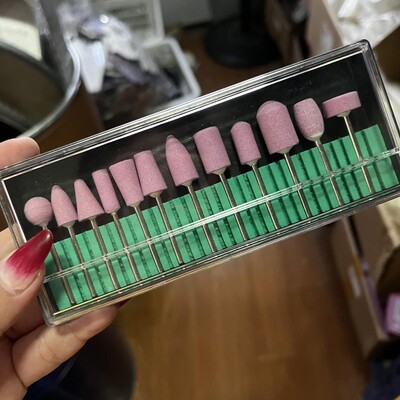 30/12/6 τμχ Διαμαντένια τρυπάνια νυχιών Σετ 3/32 ιντσών φρεζαρίσματος Rotary Burr Clean Files για αξεσουάρ ηλεκτρικού μηχανήματος μανικιούρ *