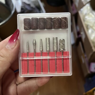 30/12/6 τμχ Διαμαντένια τρυπάνια νυχιών Σετ 3/32 ιντσών φρεζαρίσματος Rotary Burr Clean Files για αξεσουάρ ηλεκτρικού μηχανήματος μανικιούρ *