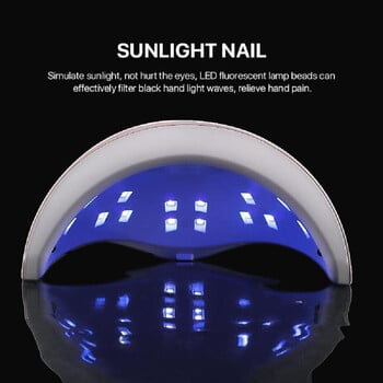 LINMANDA 88W Nails Lamp 18 LED UV Machine Phototherapy Manicure with 3 timer settings for Professional Manicure Travel Travel Home