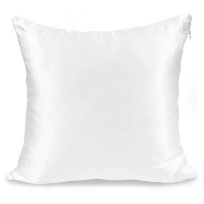 Jastučnica od 1 komada Super mekana imitirana satenska svilena jastučnica s patentnim zatvaračem za kosu i kožu, prozračna svilena jastučnica s obje strane