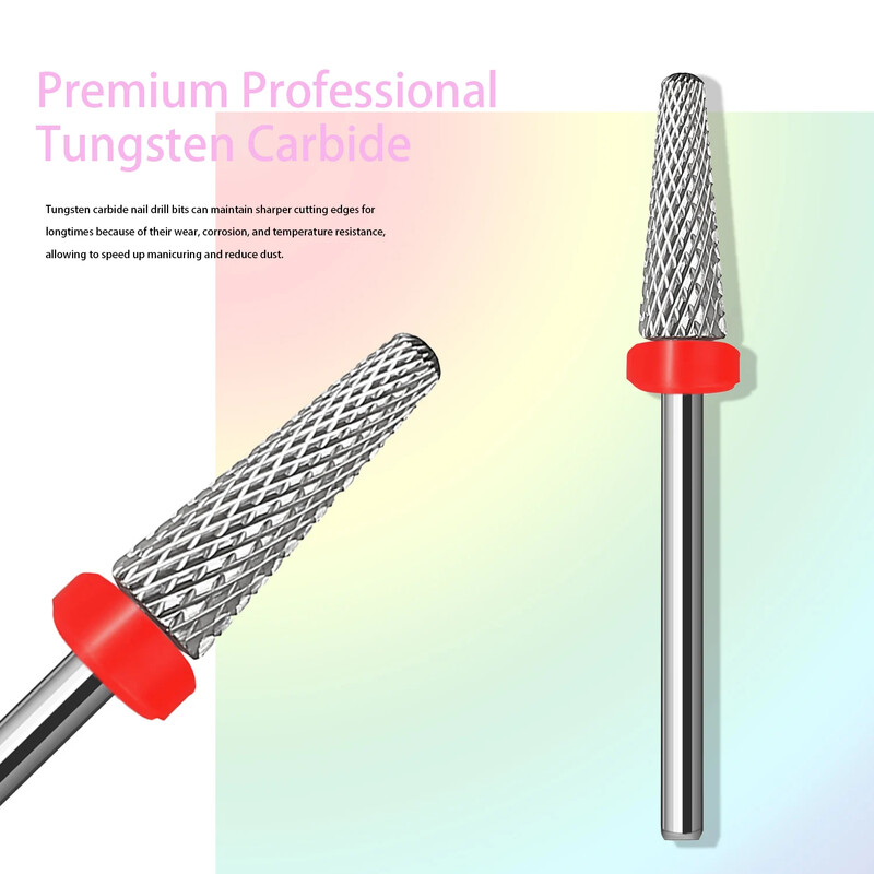 Jauns nagu urbis 3/32 frēzes karbīda manikīra urbji elektriskā pedikīra iekārtai nagu mākslas aprīkojuma piederums