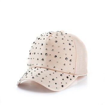 Rhinestone ρυθμιζόμενο καπέλο μπέιζμπολ Trucker Cap Men Breathable Mesh Κορεατική έκδοση Summer Snapback Dad Hat