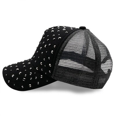 Strasszból állítható Baseball sapka Trucker sapka férfi légáteresztő hálós koreai változat nyári Snapback apa sapka