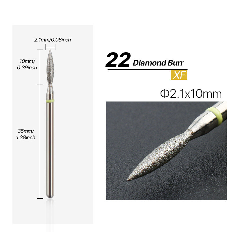 Dijamantna glodala za početnike u manikuri Svrdla za nokte Uklanjanje mrtve kože na rubu nokta Alat