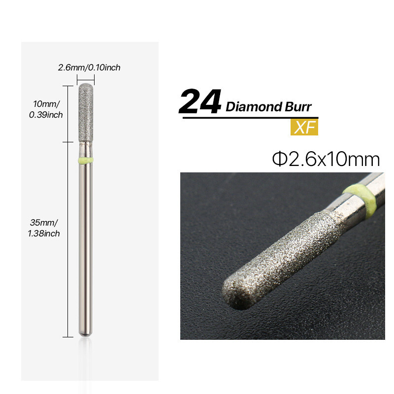 Dijamantna glodala za početnike u manikuri Svrdla za nokte Uklanjanje mrtve kože na rubu nokta Alat