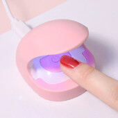 LULAA Mini nešiojamas kelioninis nagų džiovintuvas UV LED lempa USB greitai kietėjanti gelio lako džiovinimo lempa nagų dailės fototerapijos staklės
