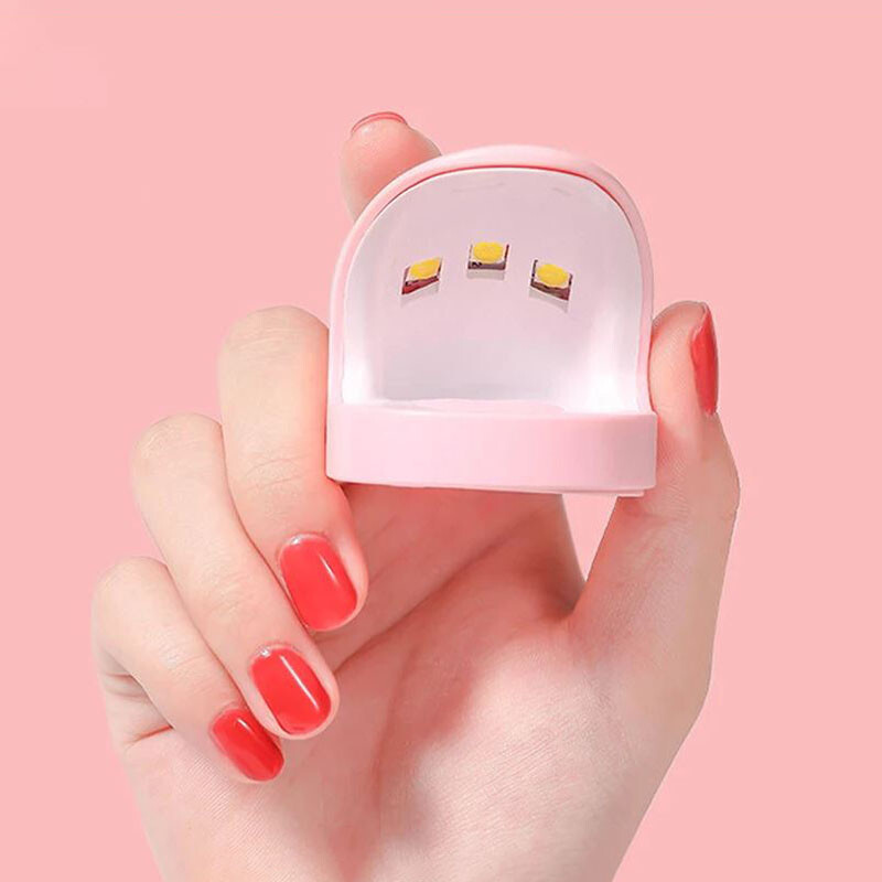 LULAA Mini nešiojamas kelioninis nagų džiovintuvas UV LED lempa USB greitai kietėjanti gelio lako džiovinimo lempa nagų dailės fototerapijos staklės