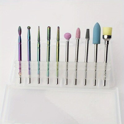 10 komada karbidnih dijamantnih svrdla za nokte Glodala za manikuru alata za prethodnu obradu mrtve kože