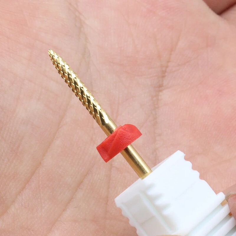 1kom kvalitetnih karbidnih svrdla za nokte - vrhunsko glodalo od karbida za učinkovite turpije za nokte, rezač za manikuru i nail art T