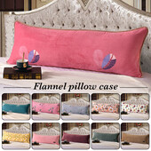 Zimska jastučnica za spavanje dužine 48*120 cm, debela jastučnica od koraljnog flisa, mekana topla jastučnica od flanela za kućnu posteljinu za par