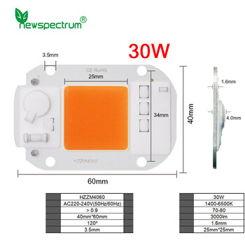 Αναβαθμισμένο 6040 Linear High Voltage Anti-Grid Fluctuation Flip Chip / Flickering Wick for Plant Lamp Driverless