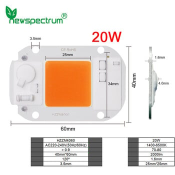 Αναβαθμισμένο 6040 Linear High Voltage Anti-Grid Fluctuation Flip Chip / Flickering Wick for Plant Lamp Driverless