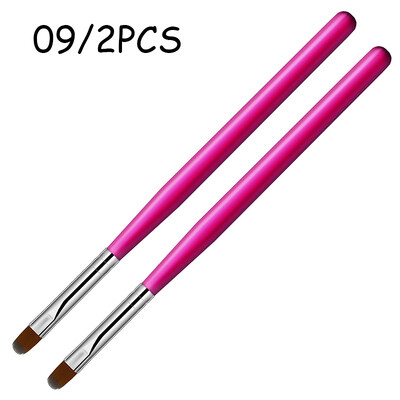 1-9PCS Nails Art Kist Pen 3D Tips Pattern Phototherapy Acrylic UV Gel Extension Builder Coating Painting Pen Alat za DIY manikuru