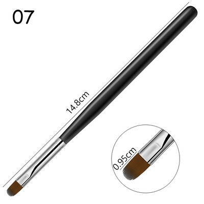 1-9PCS Nails Art Kist Pen 3D Tips Pattern Phototherapy Acrylic UV Gel Extension Builder Coating Painting Pen Alat za DIY manikuru