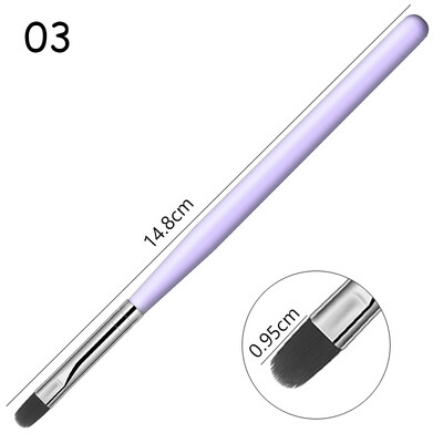 1-9PCS Nails Art Kist Pen 3D Tips Pattern Phototherapy Acrylic UV Gel Extension Builder Coating Painting Pen Alat za DIY manikuru