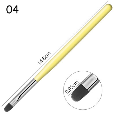 1-9PCS Nails Art Kist Pen 3D Tips Pattern Phototherapy Acrylic UV Gel Extension Builder Coating Painting Pen Alat za DIY manikuru