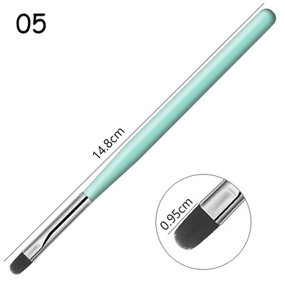 1-9PCS Nails Art Kist Pen 3D Tips Pattern Phototherapy Acrylic UV Gel Extension Builder Coating Painting Pen Alat za DIY manikuru