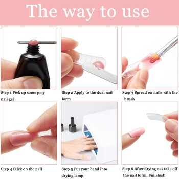 Gel Brush & Picker, 2 IN 1 Design Nail Brush and Spatula, Gel Nail Brush Tool for Acrylic Nails Extension Gel