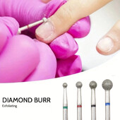 4Pcs/Set Mala kuglica 2,3/3,0/3,5/5 mm Dijamantne svrdla za nokte Električne bušilice za manikuru Glodala Kompleti turpija za pedikuru Gel Pol