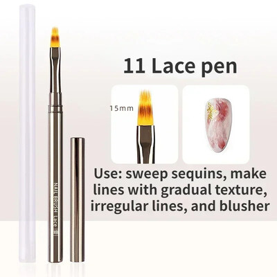 1/2/5kom Olovka za fototerapiju za nokte UV gel četkica Olovka Akrilna četka za slikanje noktiju Četka za crtanje Profesionalne četke za manikuru Alat