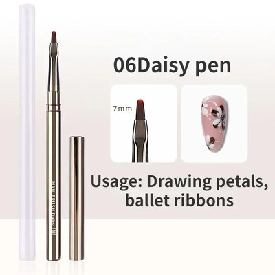 1/2/5kom Olovka za fototerapiju za nokte UV gel četkica Olovka Akrilna četka za slikanje noktiju Četka za crtanje Profesionalne četke za manikuru Alat