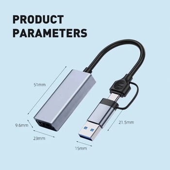 Κάρτα λήψης βίντεο 4K HDMI σε USB3.0/Type-C συμβατό με HDMI Video Grabber Box για κάμερα υπολογιστή Η/Υ Συνάντηση εγγραφής ζωντανής ροής