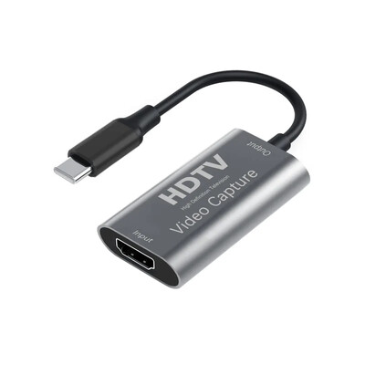 Video uztveršanas karte 4K HDMI uz USB3.0/C tipa HDMI saderīga video satvērēja kaste datoram datora kamerai tiešraides ieraksta sapulce