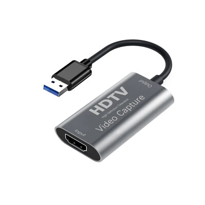 Video uztveršanas karte 4K HDMI uz USB3.0/C tipa HDMI saderīga video satvērēja kaste datoram datora kamerai tiešraides ieraksta sapulce