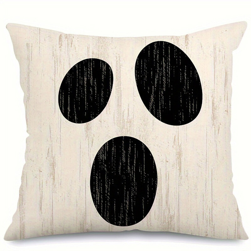 1 komad ukrasne navlake za jastuk za Noć vještica, navlaka za jastuk smiješnog izraza za Noć vještica, pogodna za uređenje kućne sobe za zabavu.