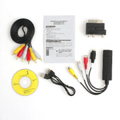 USB2.0 VHS uz DVD pārveidotājs Pārveidojiet analogo video ciparu formātā audio video DVD VHS ierakstīšanas tveršanas kartes kvalitātes datora adapteris