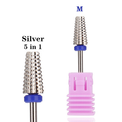 Τρυπάνια νυχιών από ατσάλι βολφραμίου 63 τύπων για ηλεκτρικό τρυπάνι νυχιών Μηχανήματα φρέζας για μανικιούρ Εργαλείο στίλβωσης αφαίρεσης επιδερμίδας