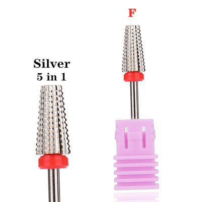 Τρυπάνια νυχιών από ατσάλι βολφραμίου 63 τύπων για ηλεκτρικό τρυπάνι νυχιών Μηχανήματα φρέζας για μανικιούρ Εργαλείο στίλβωσης αφαίρεσης επιδερμίδας