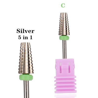 Τρυπάνια νυχιών από ατσάλι βολφραμίου 63 τύπων για ηλεκτρικό τρυπάνι νυχιών Μηχανήματα φρέζας για μανικιούρ Εργαλείο στίλβωσης αφαίρεσης επιδερμίδας