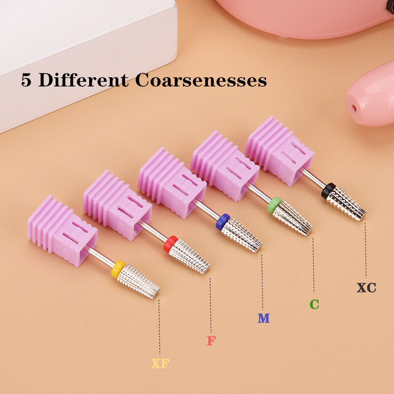 Τρυπάνια νυχιών από ατσάλι βολφραμίου 63 τύπων για ηλεκτρικό τρυπάνι νυχιών Μηχανήματα φρέζας για μανικιούρ Εργαλείο στίλβωσης αφαίρεσης επιδερμίδας