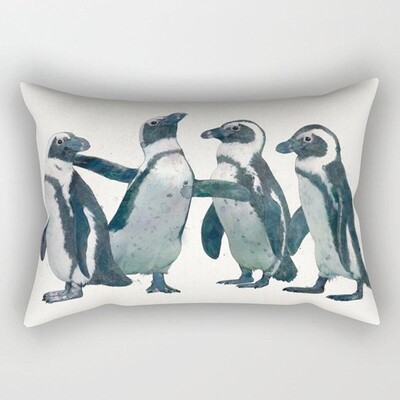 Lijep crtić, male životinje, elegantan par, dom, dnevni boravak, spavaća soba, ukrasna pravokutna jastučnica, kauč, jastučnica, 30x50 cm