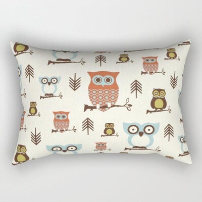 Lijep crtić, male životinje, elegantan par, dom, dnevni boravak, spavaća soba, ukrasna pravokutna jastučnica, kauč, jastučnica, 30x50 cm