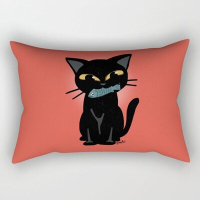 Lijep crtić, male životinje, elegantan par, dom, dnevni boravak, spavaća soba, ukrasna pravokutna jastučnica, kauč, jastučnica, 30x50 cm