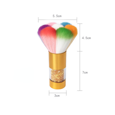 1 kom četkica za nokte za manikuru Nail Art četkica popularna okrugla mala četka za gel lak četkice za čišćenje prašine pribor za nokte alati