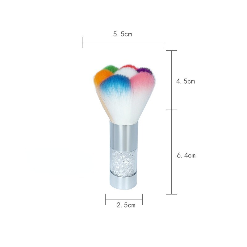 1 kom četkica za nokte za manikuru Nail Art četkica popularna okrugla mala četka za gel lak četkice za čišćenje prašine pribor za nokte alati