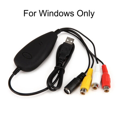 USB 2.0 Audio Video Capture Card Аналогов Video Grabber за VHS Video Player Рекордер Видеокамера за Window 10 WIN10 / Mac Os