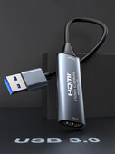 4K tipa C video tveršanas karte HDMI uz USB 2.0 USB 3.0 Video Grabber 1080p 60hz Macbook klēpjdatora datora kamerai tiešraides ieraksts