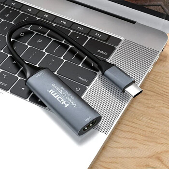 4K Type C Video Capture Card HDMI към USB 2.0 USB 3.0 Video Grabber 1080p 60hz за Macbook Лаптоп PC Камера Запис на предаване на живо