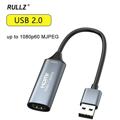 4K tipa C video tveršanas karte HDMI uz USB 2.0 USB 3.0 Video Grabber 1080p 60hz Macbook klēpjdatora datora kamerai tiešraides ieraksts