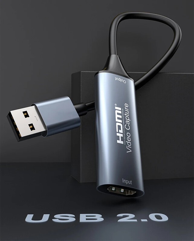 4K tipo C vaizdo įrašymo kortelė HDMI prie USB 2.0 USB 3.0 vaizdo griebtuvas 1080p 60 Hz, skirta Macbook nešiojamojo kompiuterio kamerai tiesioginės transliacijos įrašas