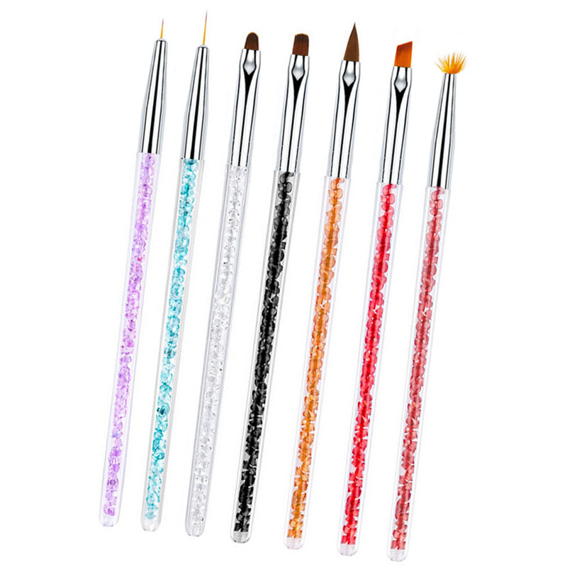Četkica za francuske nokte Akrilni nokti Materijali za manikuru Alati za vrhove noktiju Gel Ljepilo Lak Olovka za crtanje Dodaci za nokte