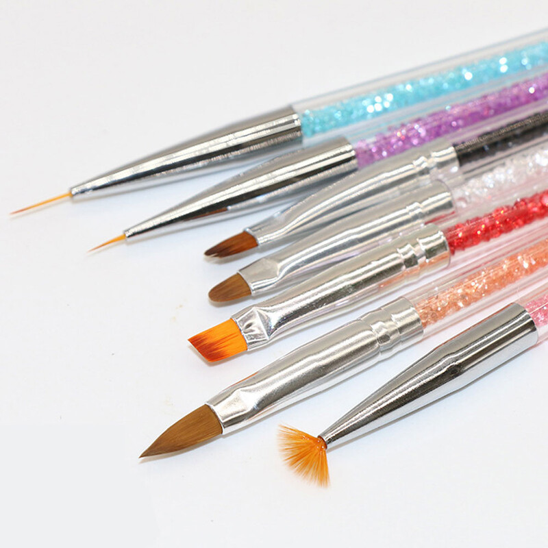 Četkica za francuske nokte Akrilni nokti Materijali za manikuru Alati za vrhove noktiju Gel Ljepilo Lak Olovka za crtanje Dodaci za nokte