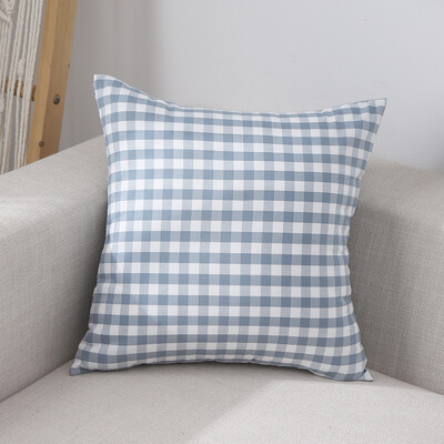 Plave jastučnice Karirane kućne ukrasne jastučnice za sofe 45x45cm 1KOM