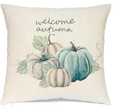 45x45cm Jastučnica za Dan zahvalnosti, Jesenske ukrasne navlake za jastuke od lana Pumkin Maple Leaf, Jastučnice za fotelju