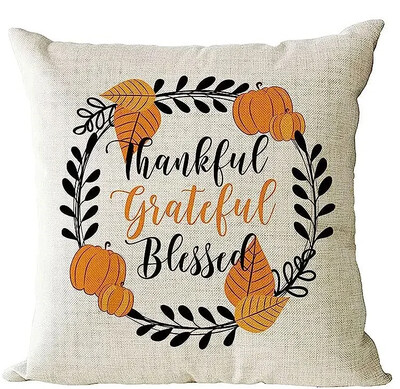 45x45cm Jastučnica za Dan zahvalnosti, Jesenske ukrasne navlake za jastuke od lana Pumkin Maple Leaf, Jastučnice za fotelju