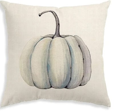 45x45cm Jastučnica za Dan zahvalnosti, Jesenske ukrasne navlake za jastuke od lana Pumkin Maple Leaf, Jastučnice za fotelju